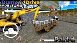 Dumper Truck Drive 🚛 | Heavy Construction Challenge Begins! | Realistic Excavator Loading – Part 1