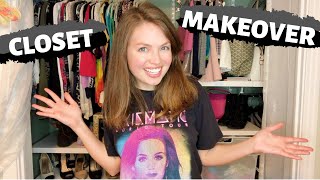 ELFA CLOSET MAKEOVER - I found WHAT in my closet!?