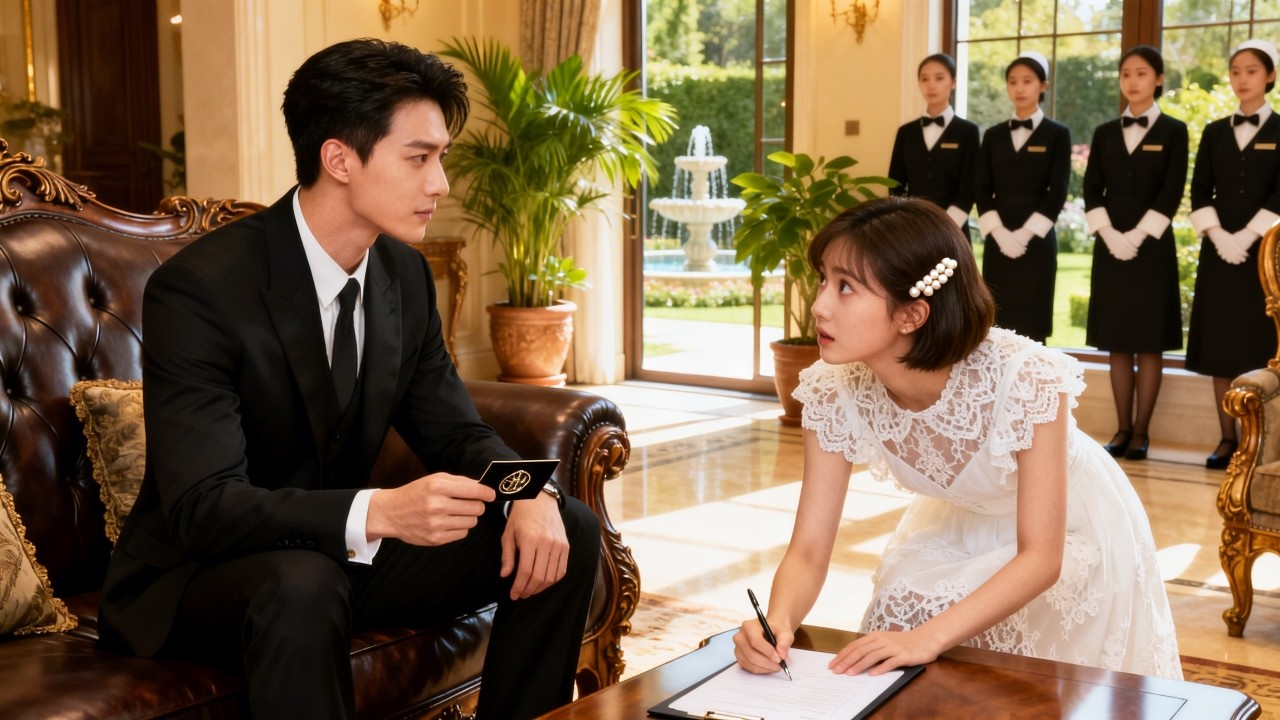 Para salvar a su madre, la pobre firma con el CEO. Él se casa y la mima mucho.