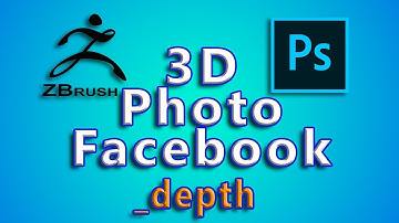 3D photo Facebook with Photoshop and Zbrush
