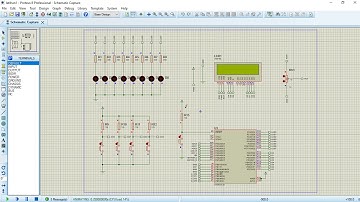 Proteus 8 & Atmel Studio 7 : Menghidupkan 2 Pola LED dan LCD 16x2 Menggunakan Button ATMega32