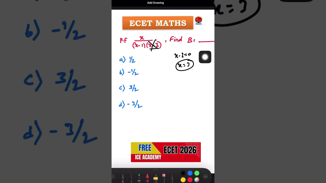 FREE ECET 2026 Maths Classes 🚀 | Score High with Smart Tricks | Q-3  Fully Explained!