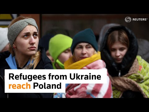 Ukraine: refugees arrive in Poland