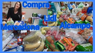 COMPRA EN SUPERMERCADOS MERCADONA | COMPRA EN LIDL | COMPRA EN  ALCAMPO