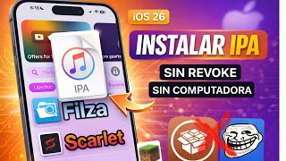 INSTALA IPA EN iPhone SIN COMPUTADORA 🔥 Método PERMANENTE (iOS 18–26)