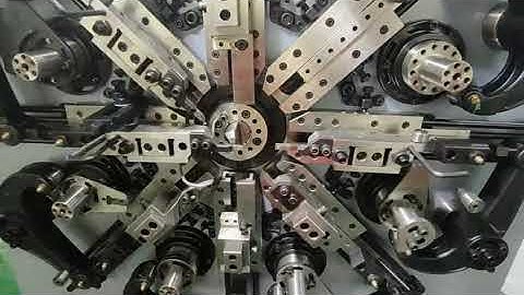 Square wire spring making machine