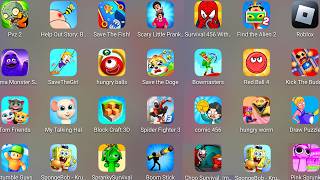Red Ball 4,Save The Fish,My Talking Hal,Tom Friends,Help Out Story Tricky Puzzle,Kick The Buddy..... screenshot 1
