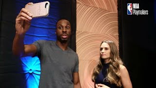 Rachel DeMita, SDC and the NBA Playmakers Fantasy Draft Behind-the-Scenes Nba Draft Combine Filayyyy Famouslos32 And Rachel Demita See How They Measure Up