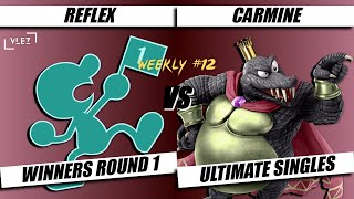 TAP WEEKLY #12: Reflex (Mr. Game & Watch) Vs. Carmine (King K. Rool)