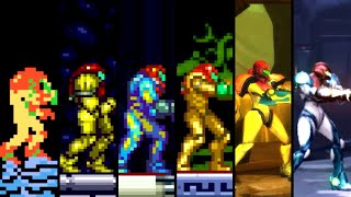 Evolution of Samus in 2D Metroid Games (1986-2021)