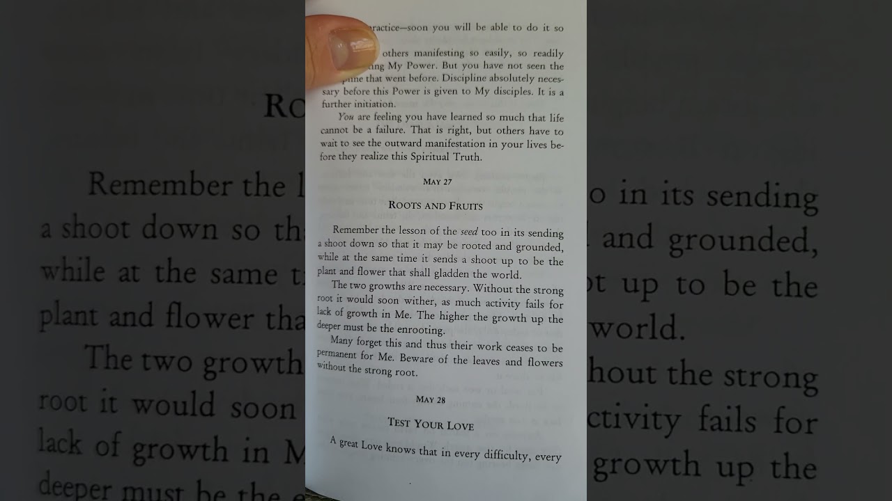 Regardez Roots and Fruits - May 27 A Devotional Diary GOD CALLING By Two Listeners #devotion #meditation sur YouTube Regardez Roots and Fruits - May 27 A Devotional Diary GOD CALLING By Two Listeners #devotion #meditation sur YouTube