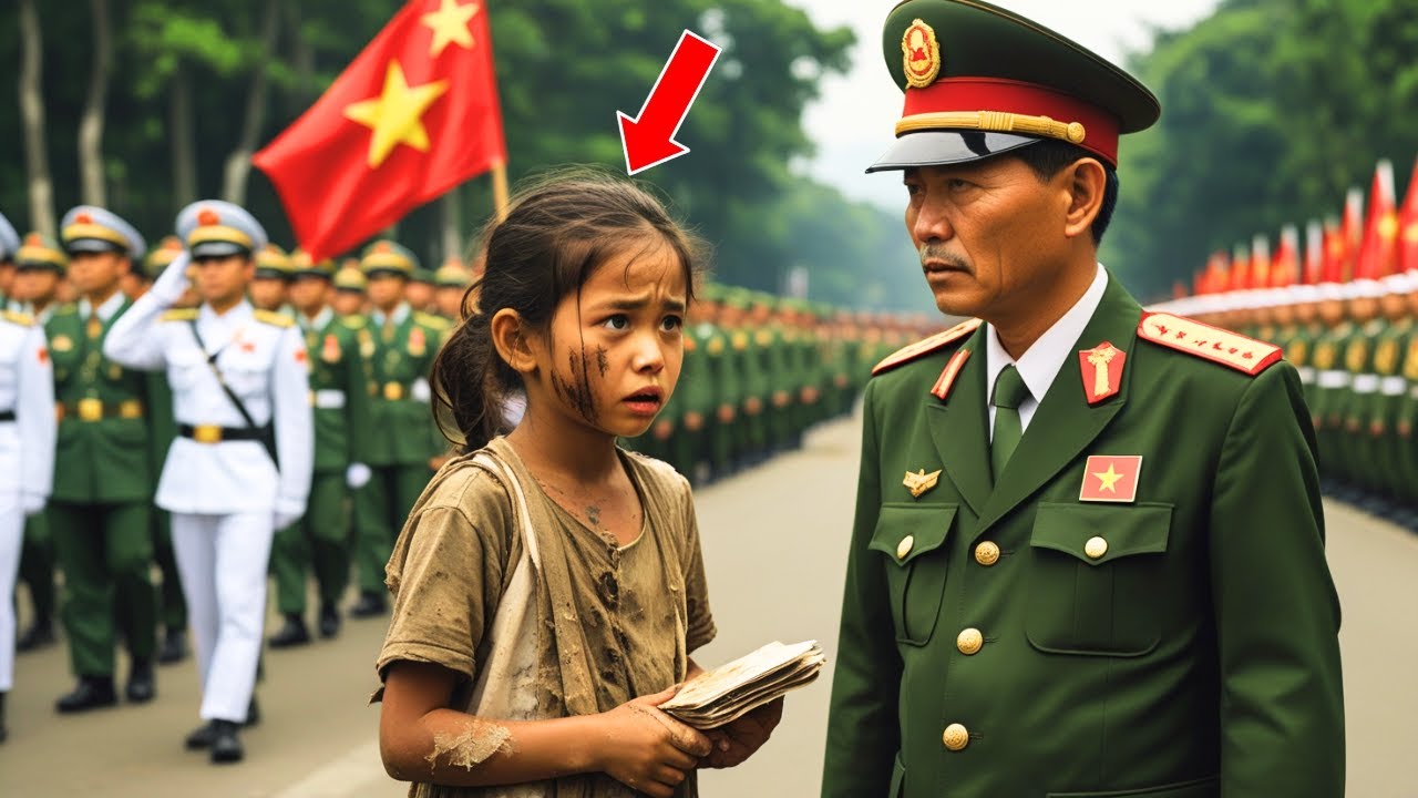 🔥Cô Bé Bán Vé Số Chen Vào Lễ Diễu Binh – Và Sự Thật Cô Thốt Ra Khiến Ai Cũng Đứng Hình