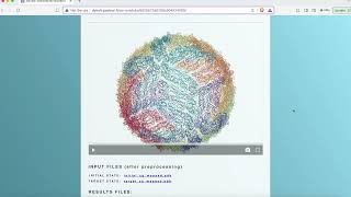 How to generate transition path between two conformations of Zika virus with MinActionPath webserver screenshot 2