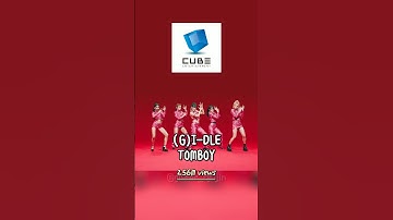 most viewed music videos of each company (4th gen gg
