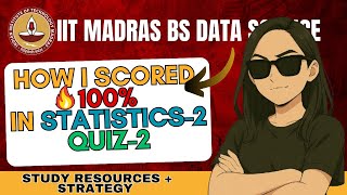 Best Statistics 2 Resources to Score 100% in Quiz 2 | IIT Madras Data Science Help #iitmadras