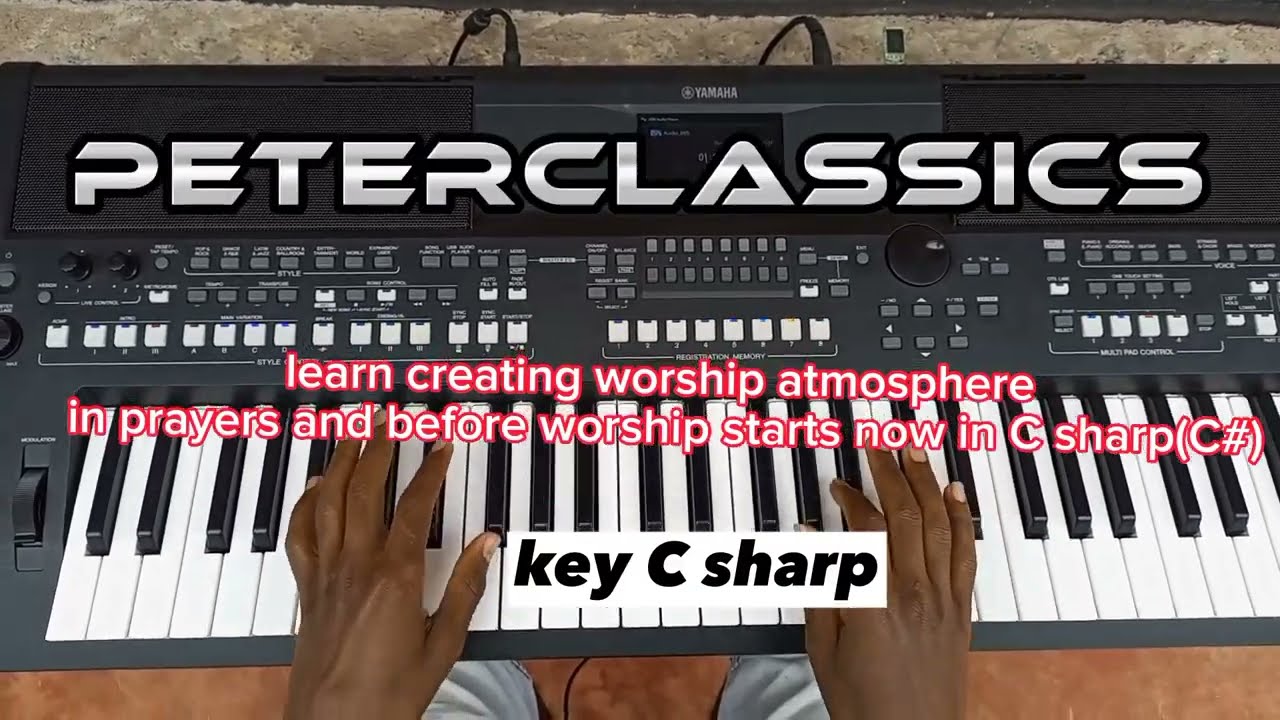 Learn creating WORSHIP atmosphere now in KEY C# sharp progression 6415 voicings and gracing
