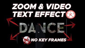 Zoom Through Text Intro/Transition In kinemaster || How To Add videos In Text effect