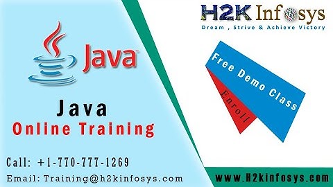 Java Online Training Demo Classes  - J2EE Course Tutorials for Beginners