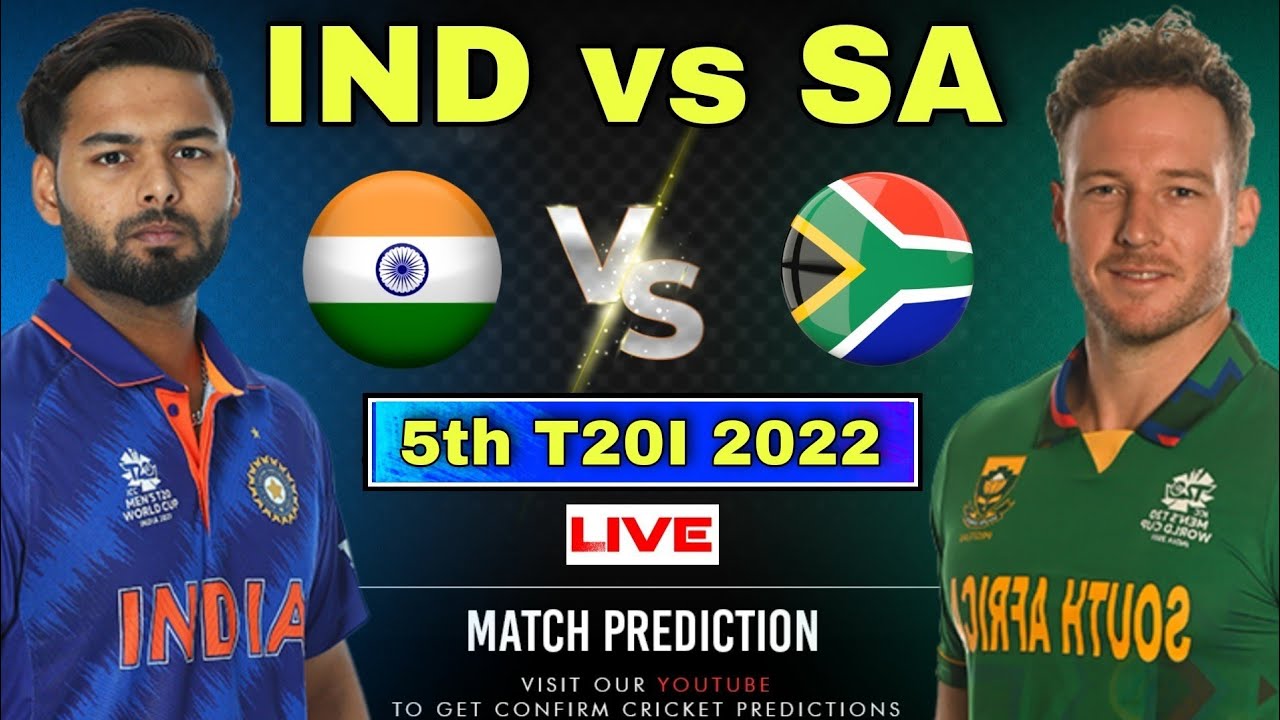 IND vs SA 5th T20 2022 Match Prediction- India vs South Africa Dream11|Bangalore Pitch Report| Live