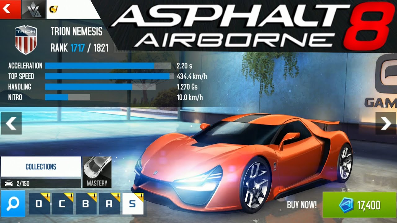 Asphalt 8 Airborne : All Cars + Prices! - Youtube