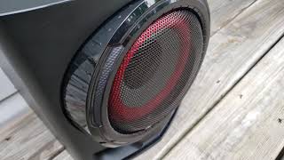Lg cj45 bass test  720w rms