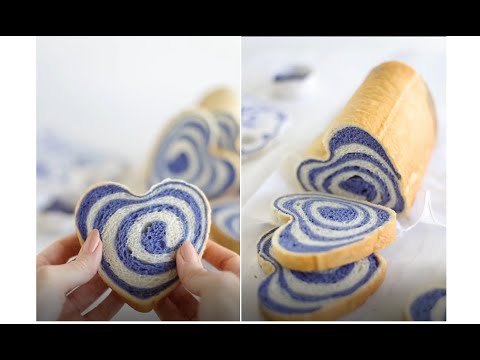 Blue Matcha Домашний Веганский ХЛЕБ для сэндвичей Swirl. РЕЦЕПТ