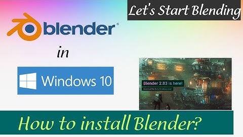How to install Blender 2.83 in Windows 10  | Blender Tutorials in Tamil