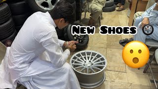 18’’ Inch Allow Rims installed on Madzilla🤎Rims Kasy laga 🤔😩||Zain Kaka Vlogs❤️👈