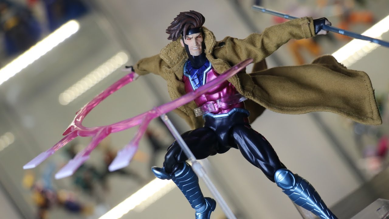 MAFEX X-Men Gambit (COMIC ver) Revisión de Figura en Español - YouTube