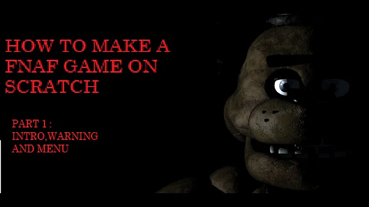 How to make Fnaf game on scratch Part 1: Intro,Warning and Menu