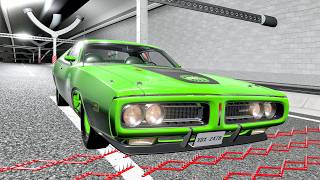Massive Spike Strip Pileup Car Crashes #167 – BeamNG Drive | CrashBoomPunk screenshot 2