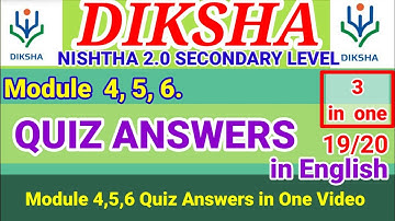 NISHTHA Module 4,5,6 Quiz Answers in English || Nishtha Module 4,5,6 Secondary Level Quiz Answers