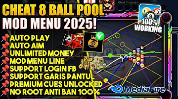 TUTORIAL!🔥 8 Ball Pool MOD MENU v56.5.0 Auto-play - VIP Unlimited Money, Coins & Aim Lines 2025