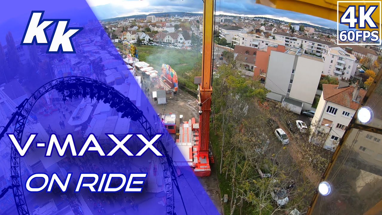 V-Maxx- Foire aux manèges de Dijon 2019 (On ride/4K 60 fps) - YouTube