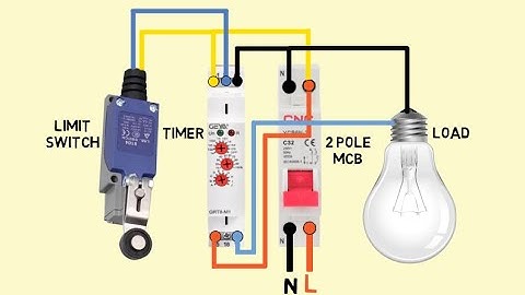 limit switch connection with Timer || Azan electrical wiring