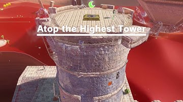 Super Mario Odyssey - Cutscenes: Sand Kingdom - Intro - Atop The Highest Tower