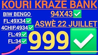 BOUL CHO ASWÈ 22 JUILLET 26 #walotto #reziltageorgia #tchalaborlette#borlettenewyork #reziltaflorida