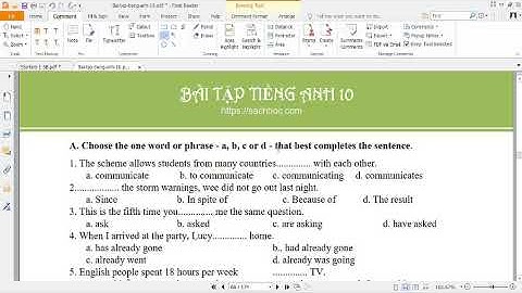 Bài tập ôn tập unit 7 lớp 10 năm 2024