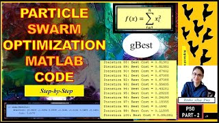 Particle Swarm Optimization (PSO) MATLAB Code |Step-by-Step| 🐦🌞🌿~xRay Pixy Content
