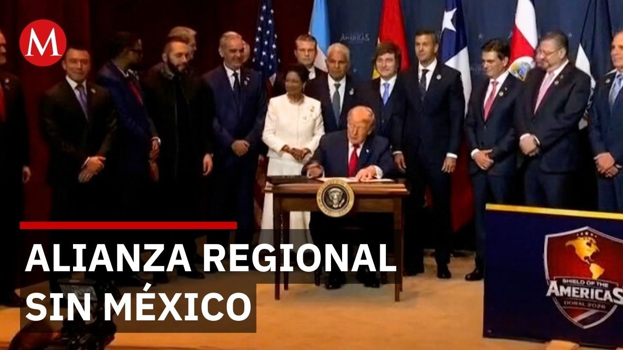 Trump presenta Escudo de las Américas alianza militar contra cárteles sin México