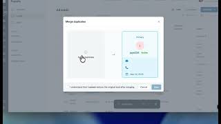 Merge Dulpicate Leads