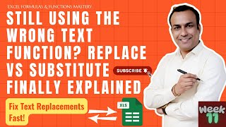 Still Using the Wrong Text Function? Replace vs Substitute Finally Explained Details