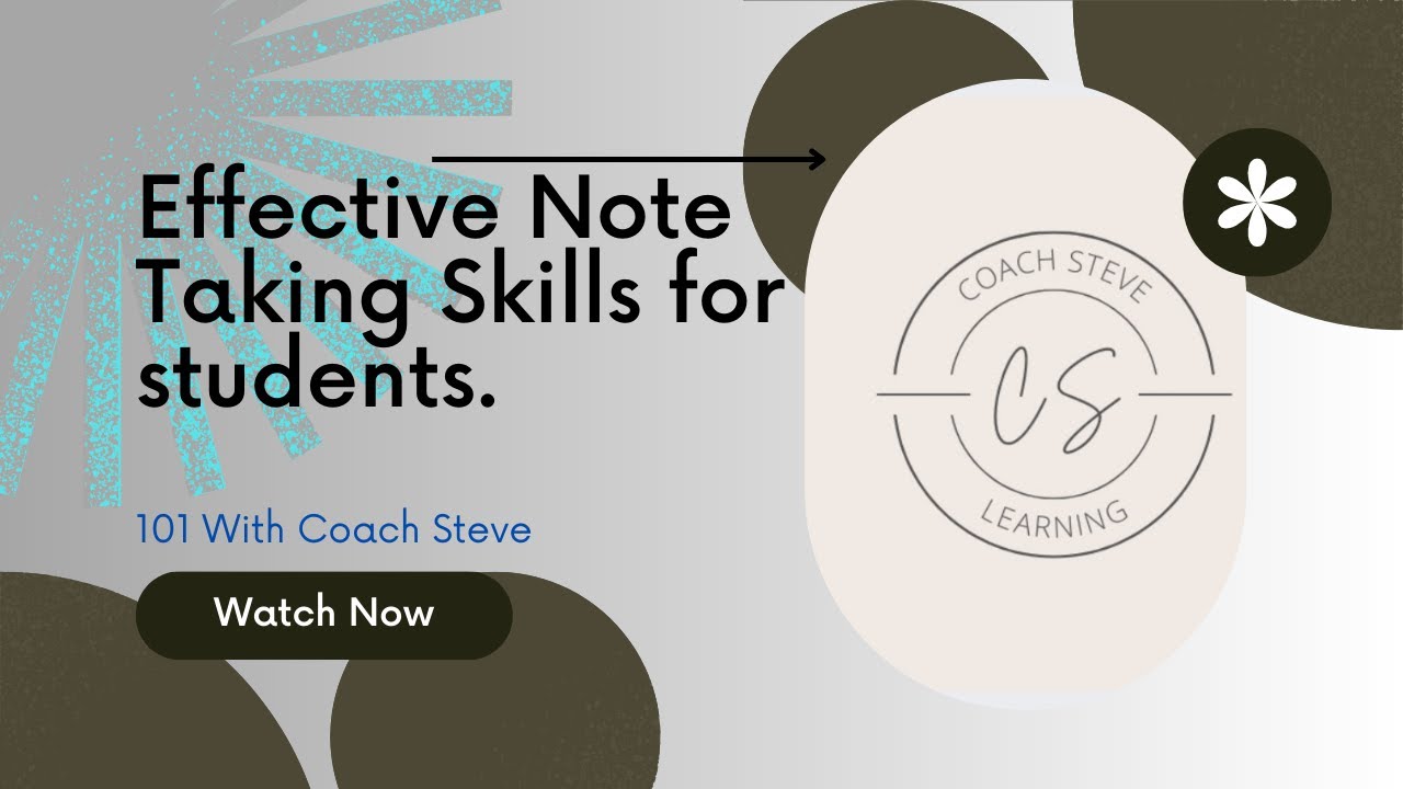 NOTE-TAKING SKILLS FOR STUDENTS - YouTube