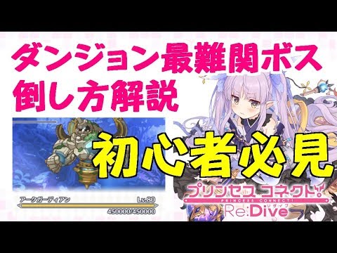 プリコネr 初心者必見 Vhダンジョンボスの倒し方解説 プリンセスコネクト Youtube