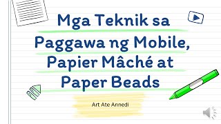 wallpapers Paper Beads Halimbawa Ng Paper Mache teknik sa paggawa ng mobile papier