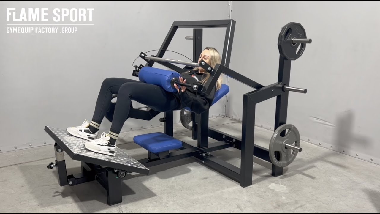 Hip Thrust Machine (16ZXXX) FLAME SPORT - YouTube