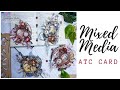 How To Make Beautiful Handmade ATC Cards | ATC  Cards | Diy Gift Tags for Occasion | Handmade Tags