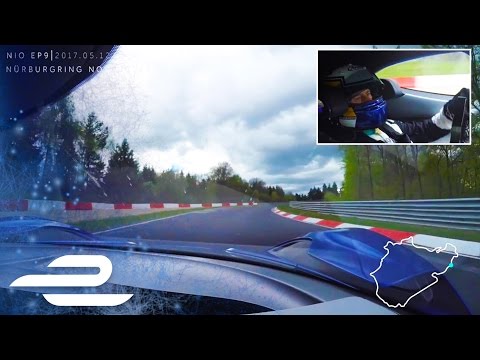 NIO EP9 Electric Supercar Breaks Nurburgring Lap Record - Full Onboard - 06:45:90