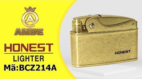 Bật lửa cối cổ đồng khối giá rẻ chất lượng Honest BCZ214A