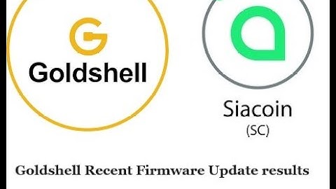 Goldshell Handshake and Siacoin Box Firmware Update Review #siacoin #handshake #diy #cryptocurrency